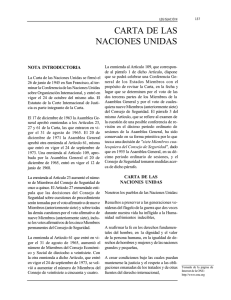 CARTA DE LAS NACIONES UNIDAS