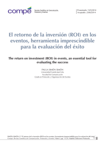 El retorno de la inversión (ROI) en los eventos