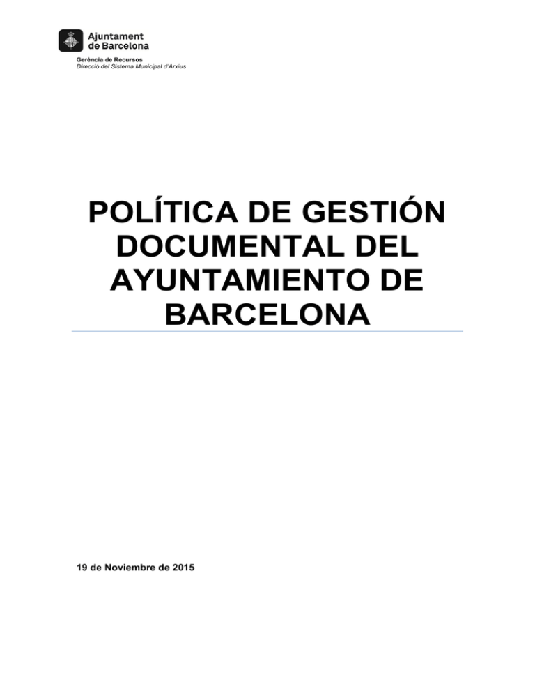 Política De Gestión Documental