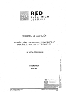 Page 1 DE ESPANA l LETRIC l PROYECTO DE EJECUCION