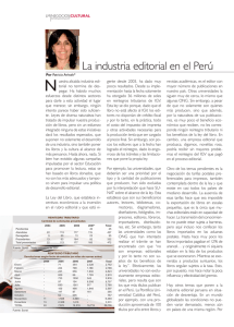 la industria editorial en el Perú