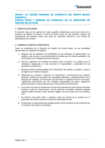 anexo i al código general de conducta del grupo banco sabadell