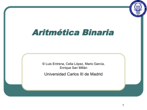 Aritmética Binaria