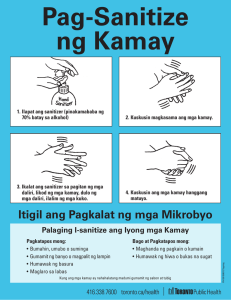 Pag-Sanitize ng Kamay
