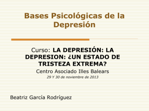 Bases Psicológicas de la Depresión