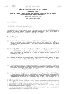 DECISIÓN DE EJECUCIÓN (UE) 2016/ 321 DE LA COMISIÓN