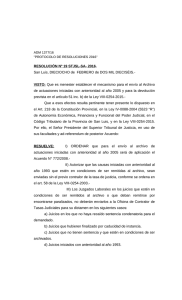 resolución n° 78 - Poder Judicial de la Provincia de San Luis