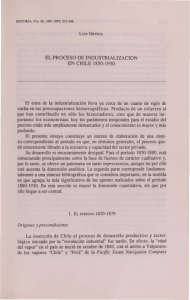 EL PROCESO DE INDUSTRIALIZACION EN CHILE 1850