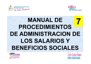 manual de procedimientos de administracion de los salarios y
