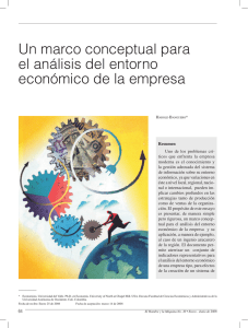 Un marco conceptual para el análisis del entorno económico de la