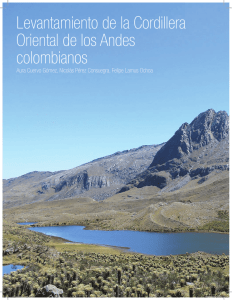 Levantamiento de la Cordillera Oriental de los Andes colombianos