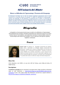 Seminari sobre Disgrafia - Col·legi de Pedagogs de Catalunya