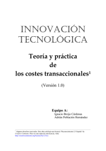 Teoría y práctica de los costes transaccionales