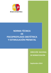 norma técnica de psicoprofilaxis obstétrica y estimulación prenatal