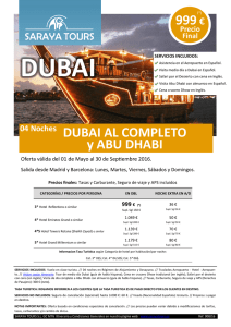 Dubai al Completo y Abu Dhabi Mayo