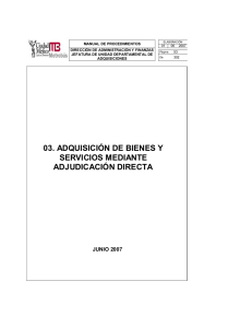 03. adquisición de bienes y servicios mediante