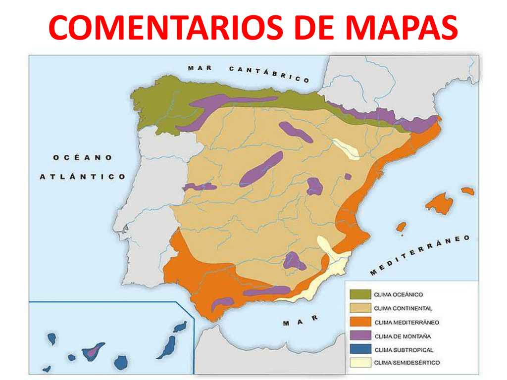 Comentarios De Mapas - Geografia2Bachillerato