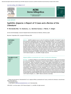 Syphilitic Alopecia: A Report of 5 Cases and a Review of the Literature