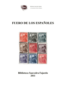 fuero de los españoles - Biblioteca SAAVEDRA FAJARDO de