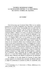 teorías modernas sobre la revelación divina y la doctrina de santo