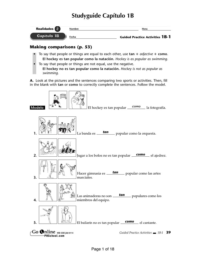 Studyguide Cap tulo 1B Studyguide Cap tulo 1B