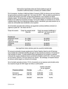 Información importante sobre las futuras tarifas de gas de Southern