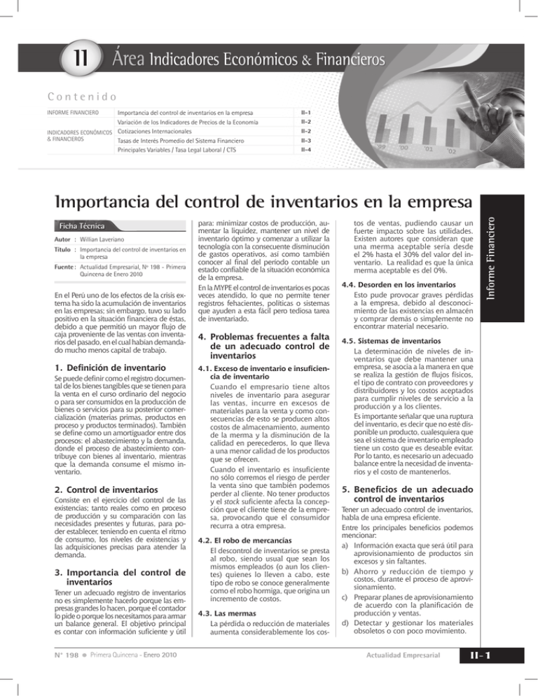 Importancia Del Control De Inventarios Snhu 8249