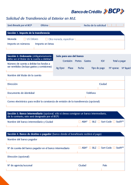 Carta De Instrucción Para El Pago De
