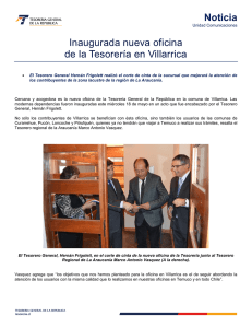 Noticia Inaugurada nueva oficina de la Tesorería en Villarrica