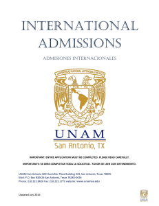 international admissions