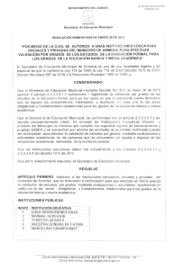 “POR MEDIO DE LA CUAL SE AUTORIZA A UNAS INSTITUCiONES