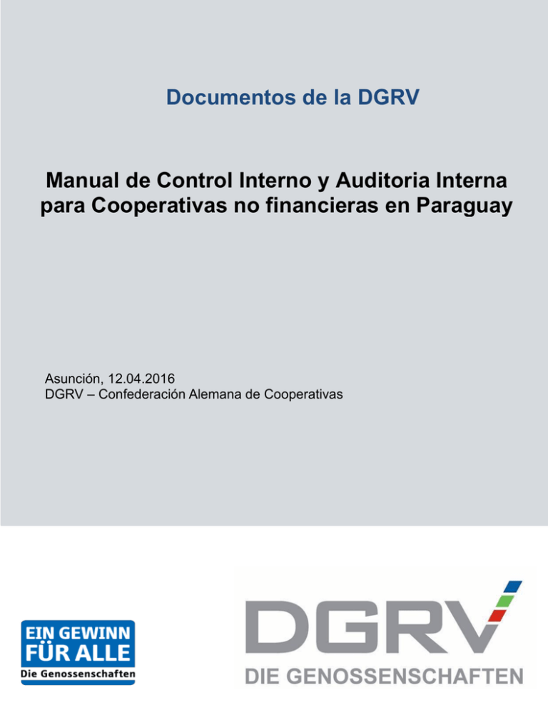 Manual De Control Interno Y Auditoria Interna Para