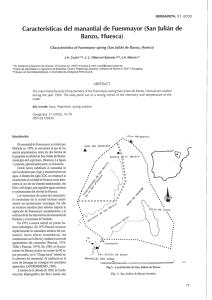 Características del manantial de Fuenmayor (San Julián de