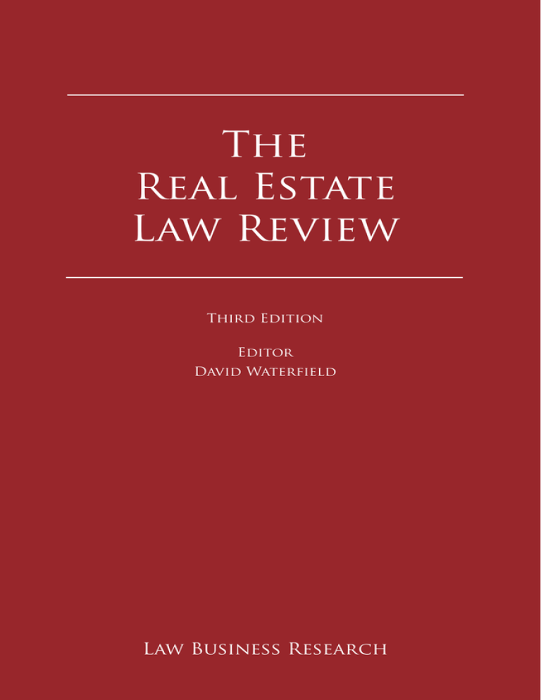 The Real Estate Law Review