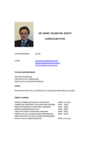 Curriculum Dr. Mario Zelarayán - Comisión Honoraria para la Salud