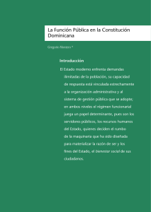 La función pública en la Constitución Dominicana