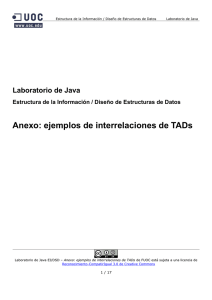 Anexo: ejemplos de interrelaciones de TADs