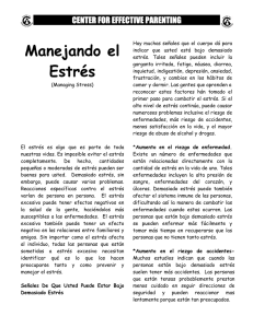 Manejando el Estrés - Center for Effective Parenting