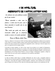 4 de abril 1968. Asesinato de Martin Luther King “La violencia crea