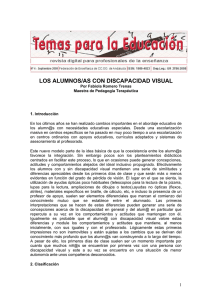 LOS ALUMNOS/AS CON DISCAPACIDAD VISUAL