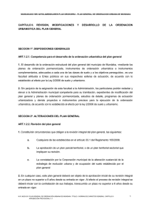 CAPITULO II. REVISION, MODIFICACIONES Y DESARROLLO DE