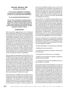 Decreto completo y mapas Decreto Distrital 382 de 2004