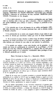 Tercería de mejor derecho en juicio ejecutivo