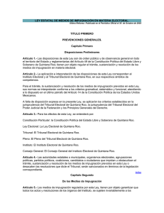 Ley Estatal de Medios de Impugnación en Materia Electoral