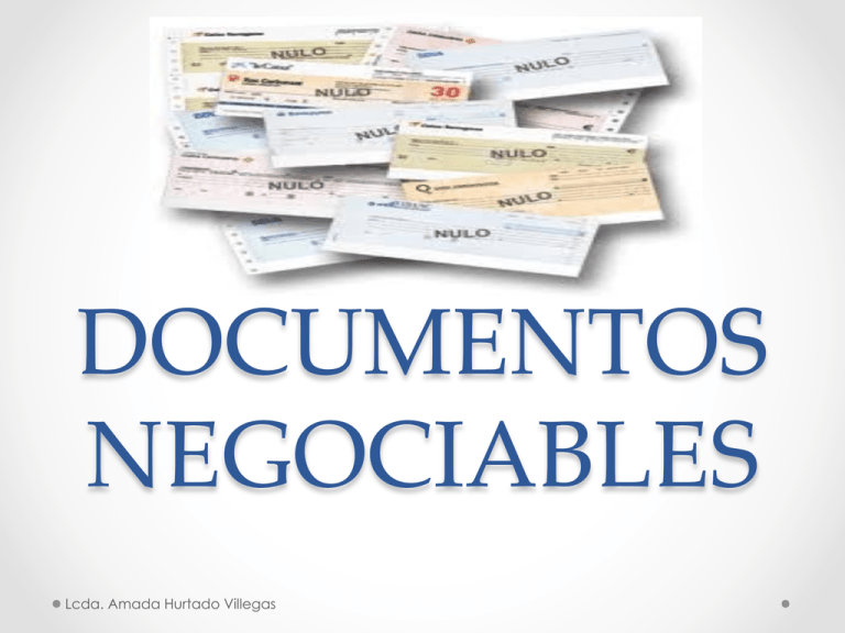 Documentos Negociables 8358