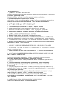 NOTAS MARGINALES. 1- ¿QUÉ SON LAS NOTAS MARGINALES