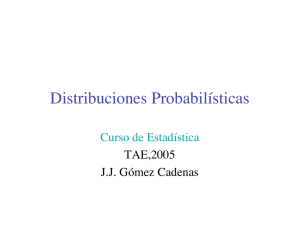 Distribuciones Probabilísticas