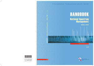 Handbook on National Spectrum Management - Version 1.01