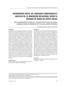 REINSERCIÓN SOCIAL DE LIBERADOS CONDICIONALES