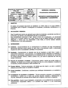 PDA061 (Reporte e investigación de incidentes y accidentes)